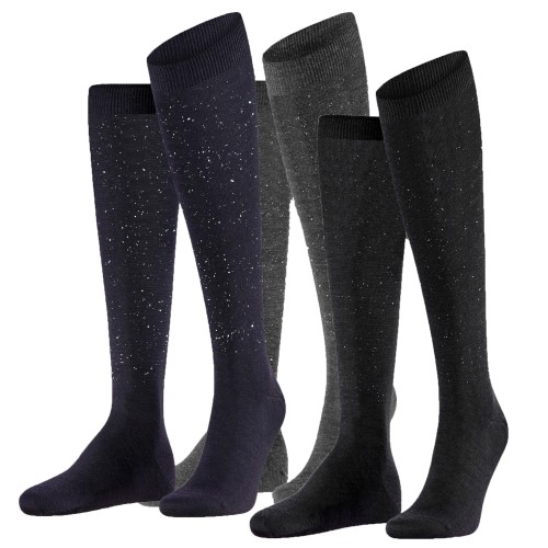 Pack Calzettoni Da Uomo Lunghi Taglia Unica In Caldo Cotone Pois Piccoli Mod.t451